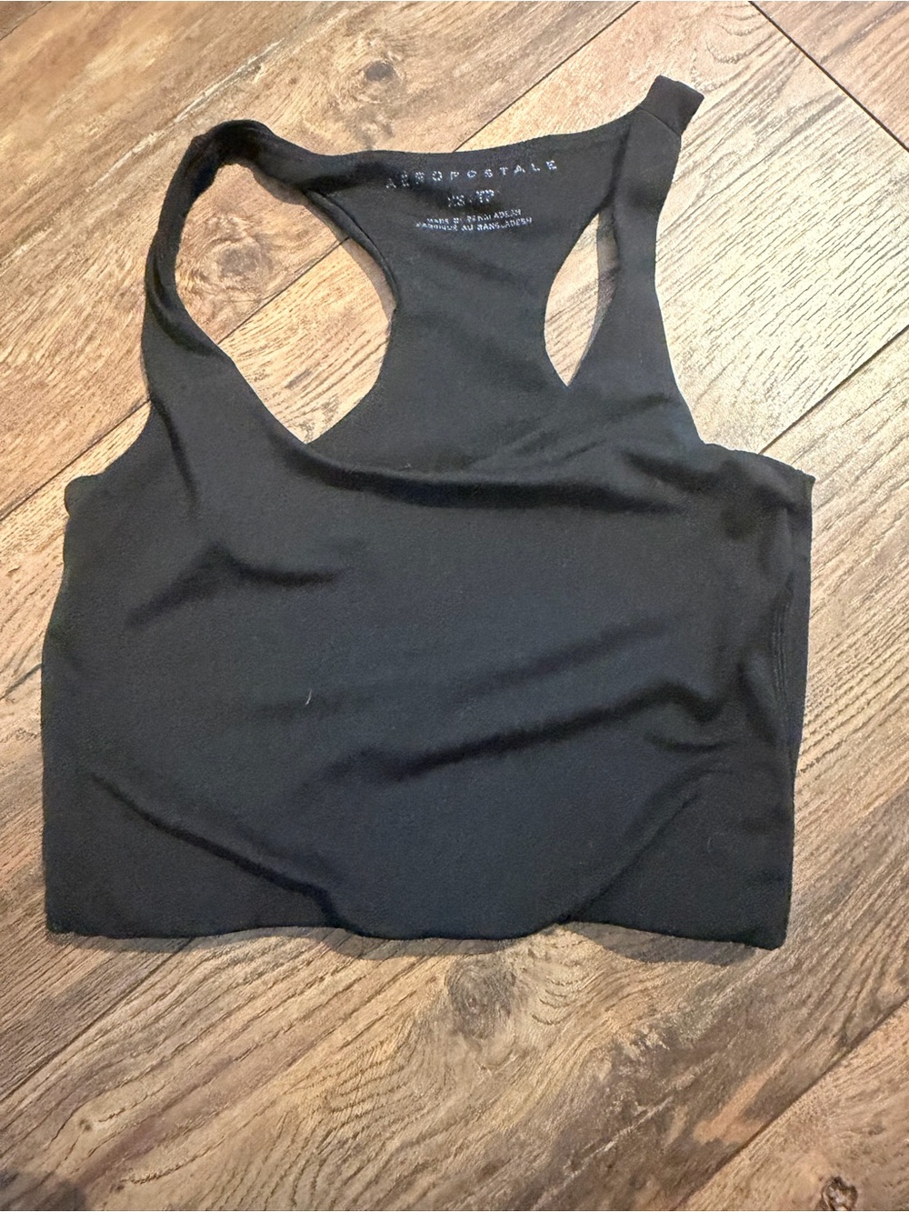 Aeropostale Black Racerback Tank Top